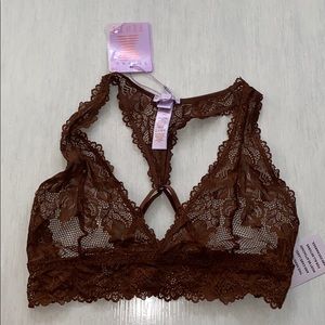 Savage x Fenty floral lace racer back bralette